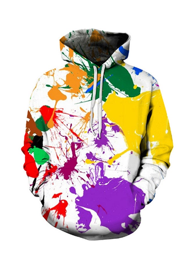 Generic 3D Realstic Print Drawstring Hoodie Multicolour  - Image 1