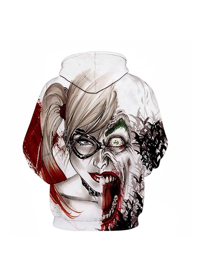 3D Realstic Print Drawstring Hoodie Multicolour - Image 2
