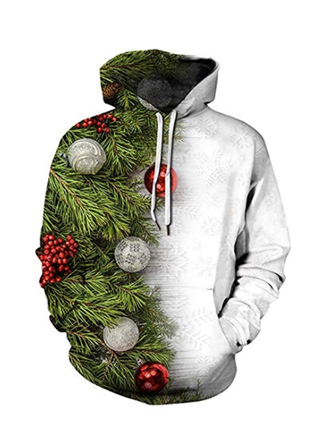 3D Realstic Print Drawstring Hoodie Multicolour - Image 1