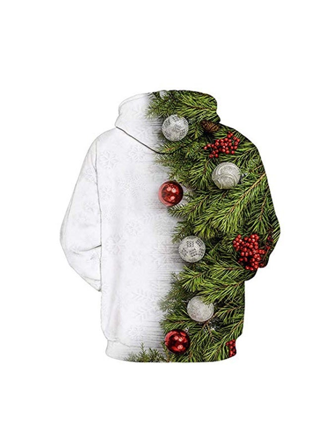 3D Realstic Print Drawstring Hoodie Multicolour - Image 2