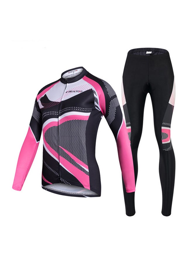 Long Sleeve Cycling Jersey Multicolour - Image 1