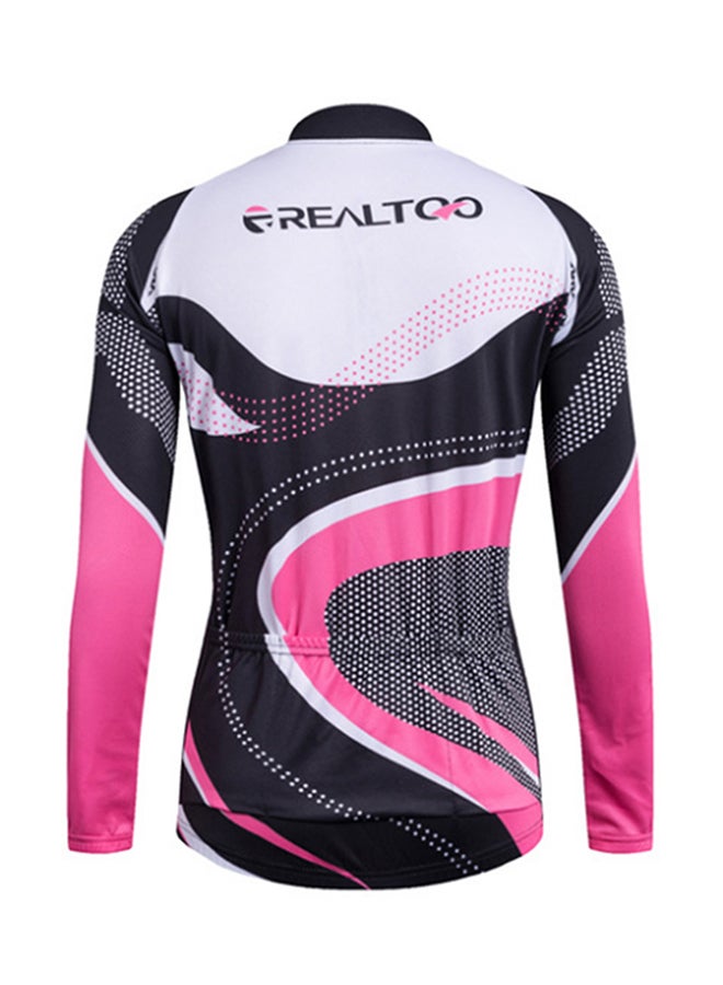 Long Sleeve Cycling Jersey Multicolour - Image 2