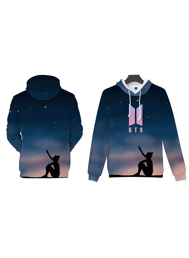 3D Realstic Print Drawstring Hoodie Multicolour - Image 3