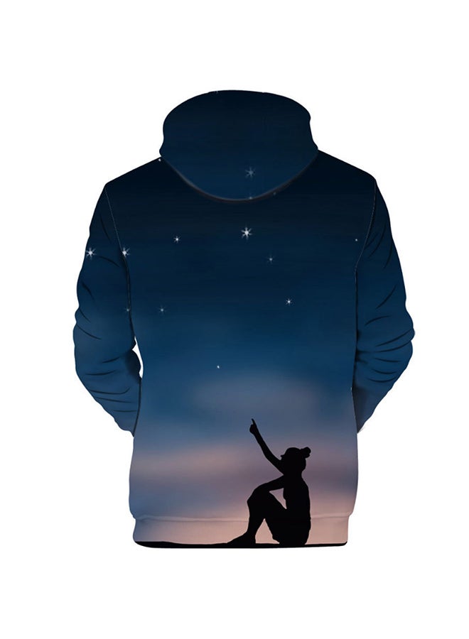 3D Realstic Print Drawstring Hoodie Multicolour - Image 2