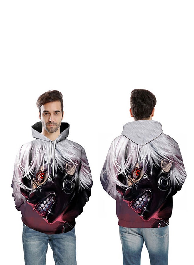 Generic - 3D Realstic Print Drawstring Hoodie Multicolour - Image 1