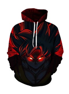 3D Realstic Print Drawstring Hoodie Multicolour
