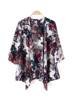 Floral Printed Open Cardigan Multicolour