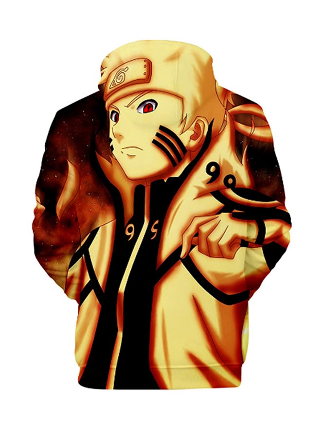 3D Realstic Print Drawstring Hoodie Multicolour - Image 2