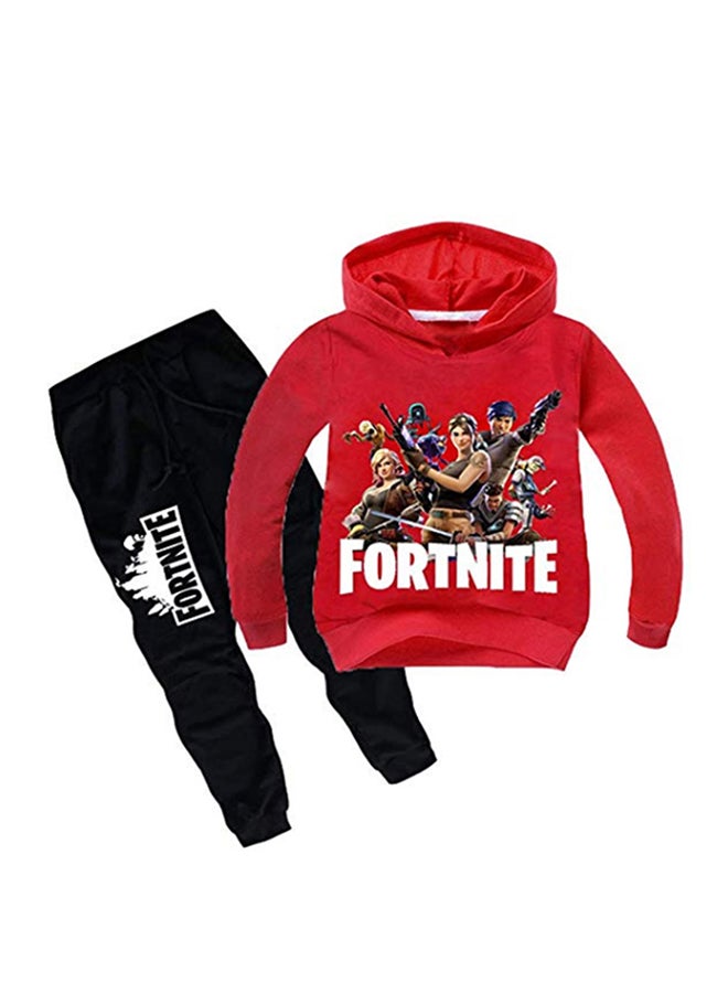 3D Long Sleeve Hoodie And Pant Set Multicolour - Image 1