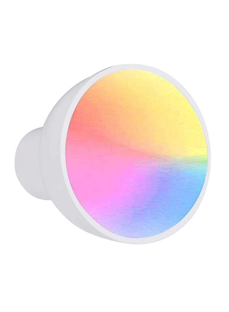 مصباح LED بألوان إضاءة حمراء وخضراء وزرقاء وبيضاء وإضاءة ذكية بتقنية WiFi أبيض 7.00x5.50x5.50سم - Image 1