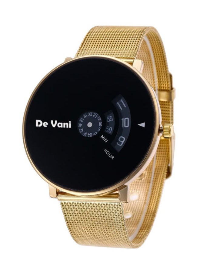 دي فاني ساعة يد بعقارب بسوار من الستانلس ستيل للرجال