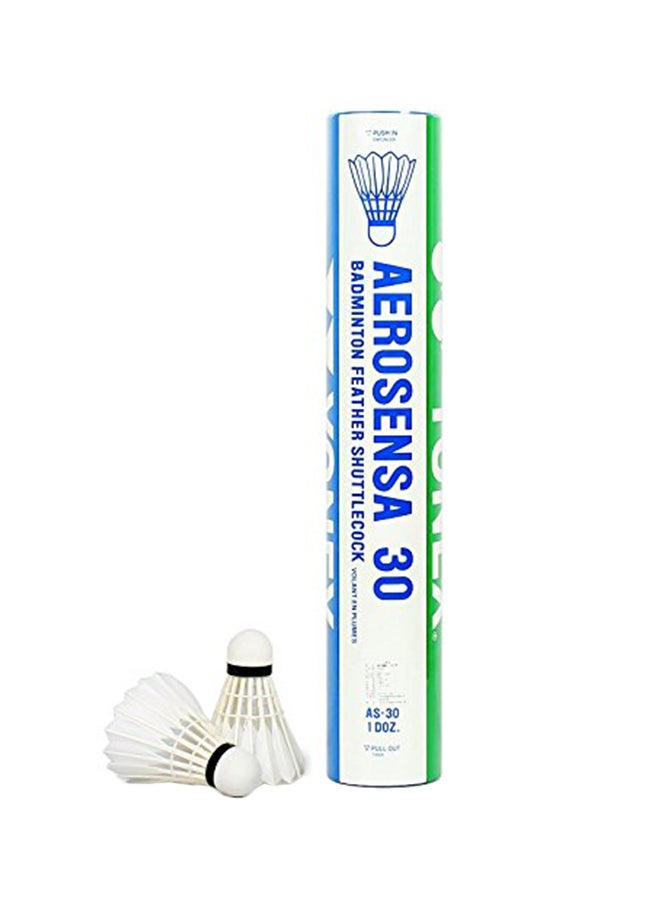 Yonex 12-Piece Aerosensa 30 Shuttlecock 16 x 4 x 4cm 