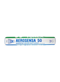 Yonex 12-Piece Aerosensa 50 Shuttlecock 16 x 4 x 4cm 