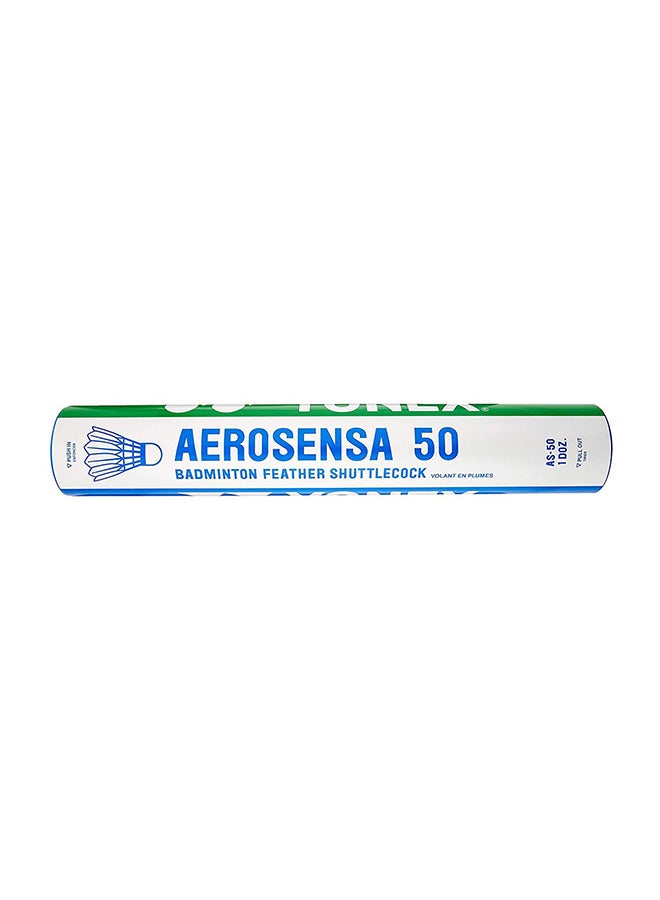 Yonex 12-Piece Aerosensa 50 Shuttlecock 16 x 4 x 4cm 