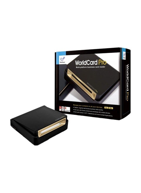 WorldCard Pro V8 Business Card Scanner With Multiple Languages Support Black