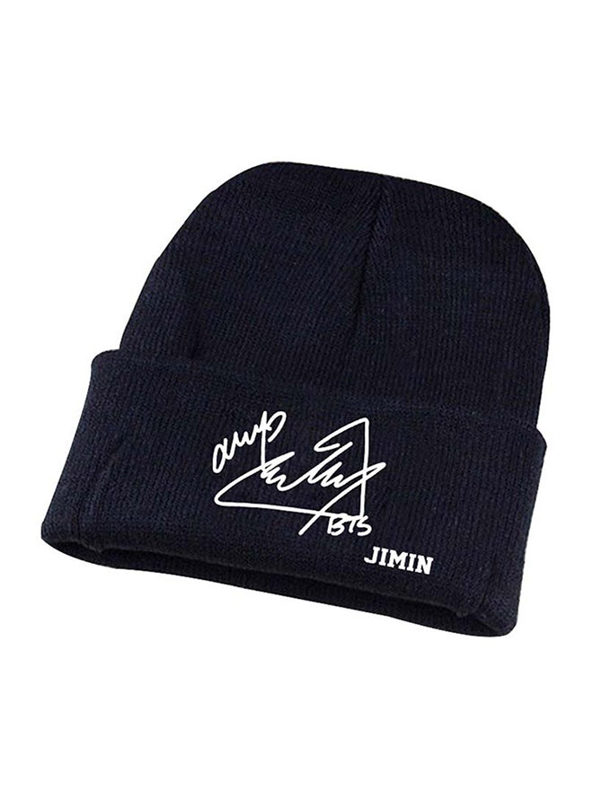 BTS Knitted Acrylic Cap Black - Image 1
