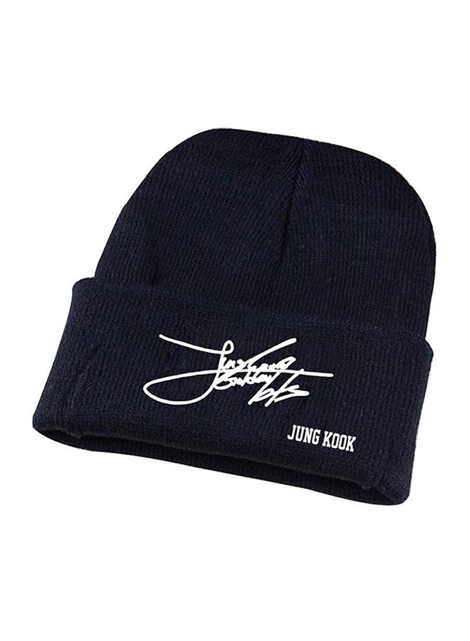 BTS - Knitted Acrylic Cap Black - Image 1