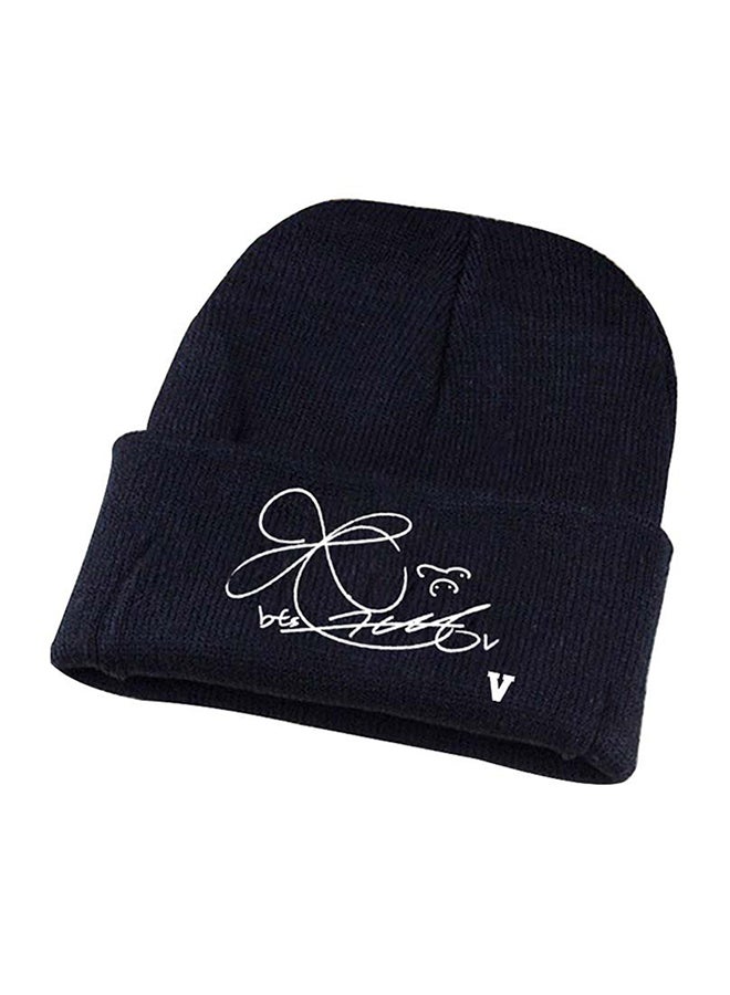 BTS Knitted Acrylic Cap Black - Image 1