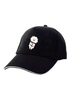 Cartoon Printed Baseball Cap Black