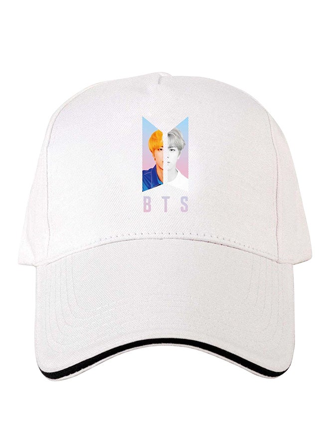BTS - Cotton Baseball Cap White - Image 1