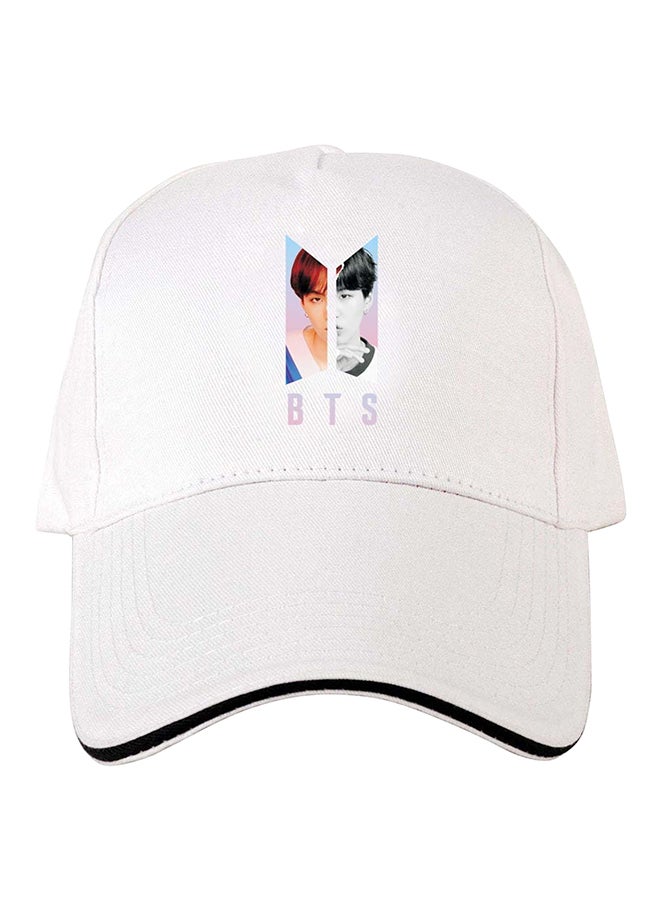 BTS - Cotton Baseball Cap White - Image 1