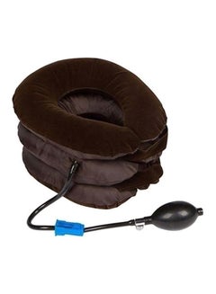Lwazem Neck Cervical Traction Device Suede Dark Brown  - Image 1