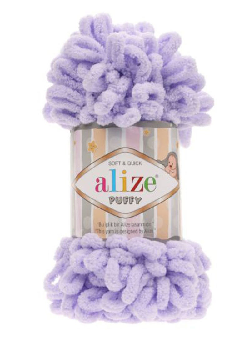 ALIZE Puffy Hand Knitting Yarn 146 9.2meter Lavender 100grams