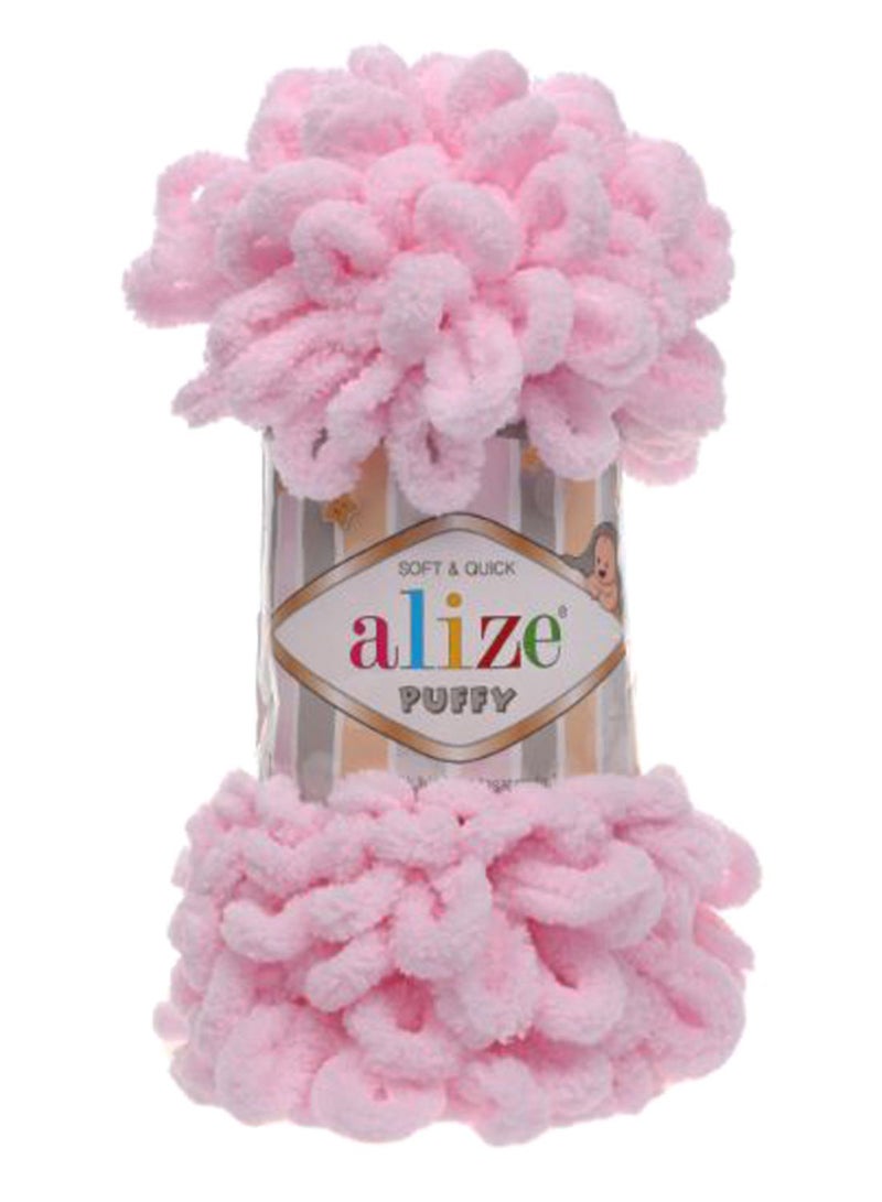 ALIZE Puffy Hand Knitting Yarn 031 9.2meter Pink 100grams