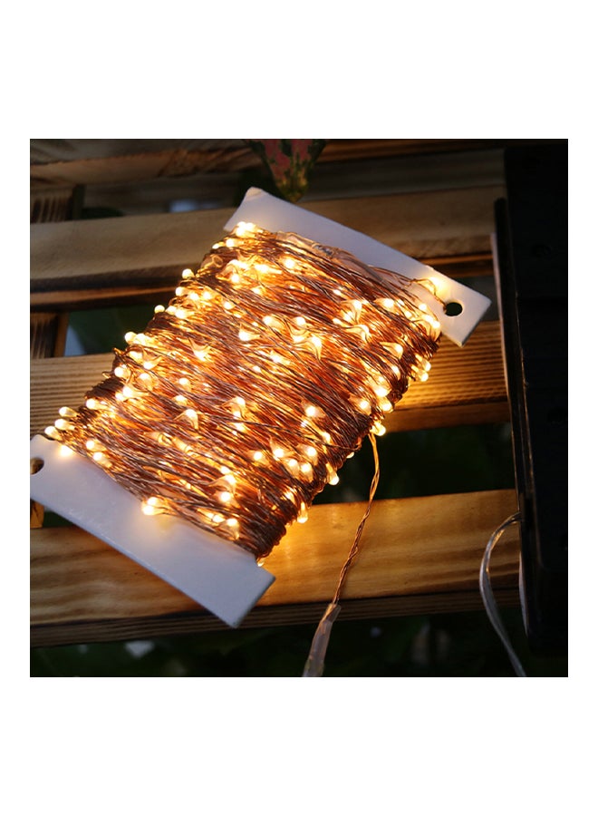300 LED Solar Decorative String Lights For Outdoor Party Gold 30meter  - Image 2