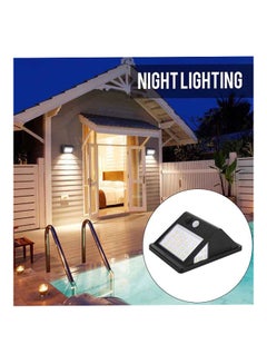 Generic 26 LED Solar Power Outdoor Wall Light Lamp Black 13 x 10 x 5centimeter  - Image 2