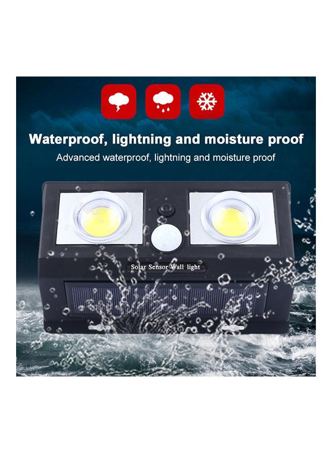 Generic - 60 COB LED Motion Sensor Outdoor Wall Light Lamp Black 20 x 12 x 5cm - Image 1