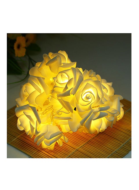 20 LED Rose String Lights For Wedding Decoration Yellow 2meter
