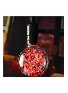 Generic Vintage LED Edison Globe Shape Gypsophila Bulb Red 15 x 10 x 10cm  - Image 2