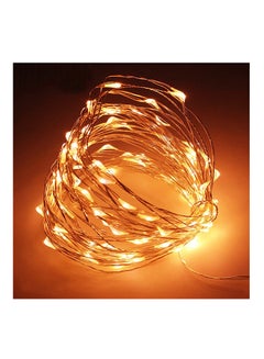Generic 100 LED Festival Xmas Decor Fairy Copper Wire Super Bright Lights Gold 10 x 10 x 5cm 