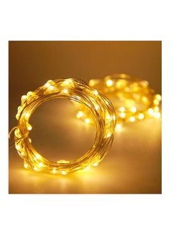 Generic 20 LED Fairy Bright Copper Wire Xmas Decor Lights Yellow 2meter 