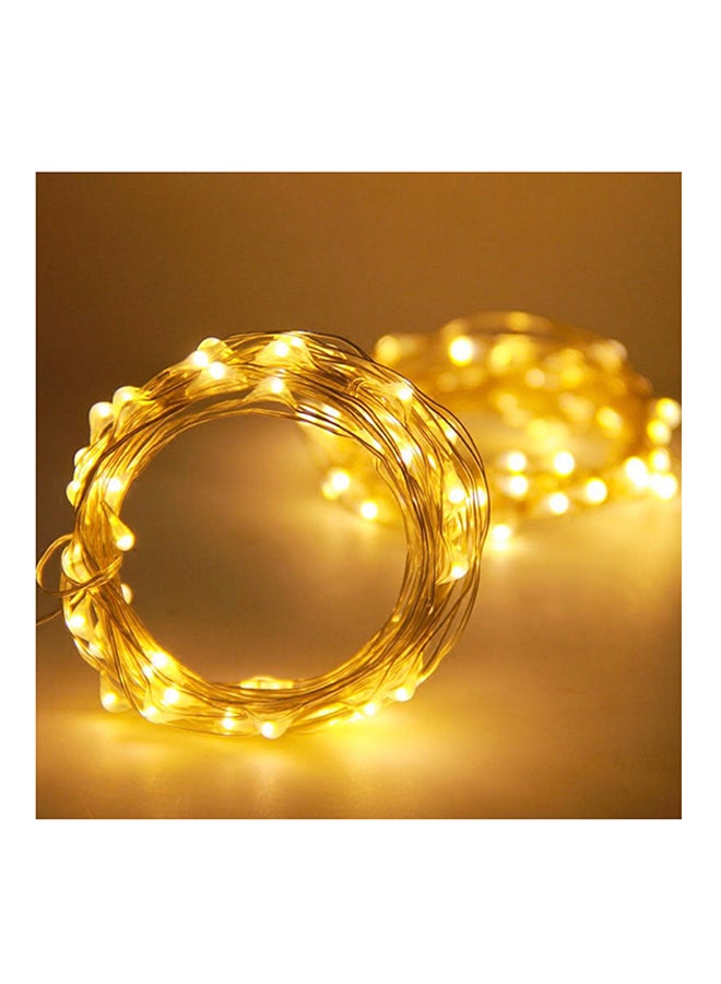 Generic 20 LED Fairy Bright Copper Wire Xmas Decor Lights Yellow 2meter 