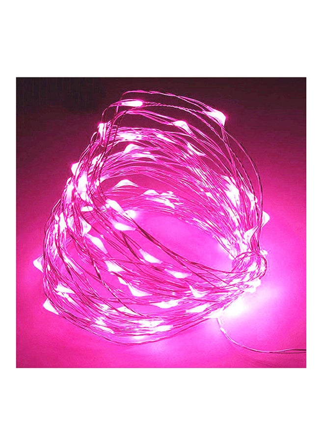 Generic 20 LED Fairy Bright Copper Wire Xmas Decor Lights Pink 2meter 
