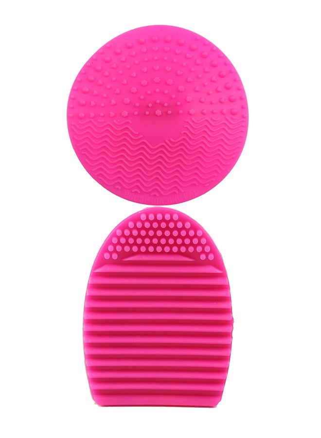 Generic Egg Shape Washing Brush Cleaner Pink  - Image 1