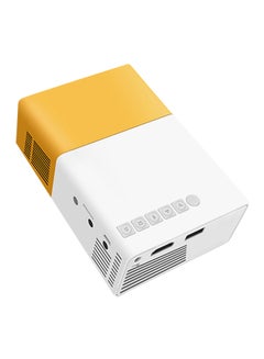 ماركة غير محددة جهاز بروجيكتور LED صغير بمنفذ SVGA بقدرة 400 شمعة V2344EU أبيض/ أصفر/ أسود  - Image 3