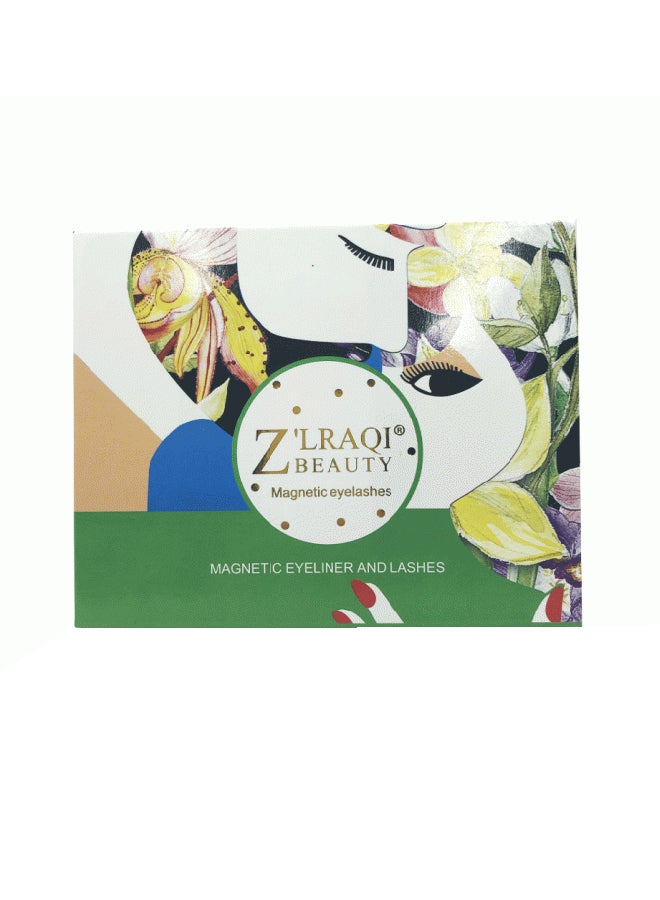 ماجنيتك طقم مكون من رموش مستعارة وقلم تحديد عيون سائل أسود