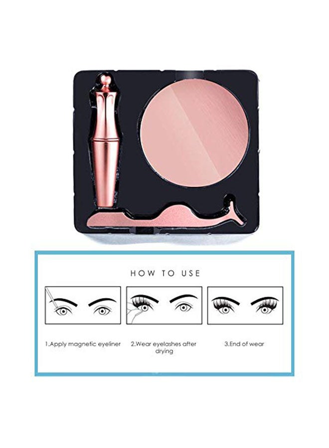 ماجنيتك طقم مكون من رموش مستعارة وقلم تحديد عيون سائل أسود - Image 4