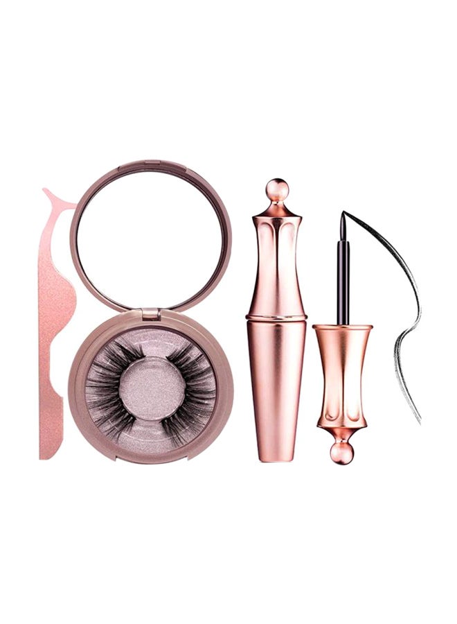 ماجنيتك طقم مكون من رموش مستعارة وقلم تحديد عيون سائل أسود - Image 1