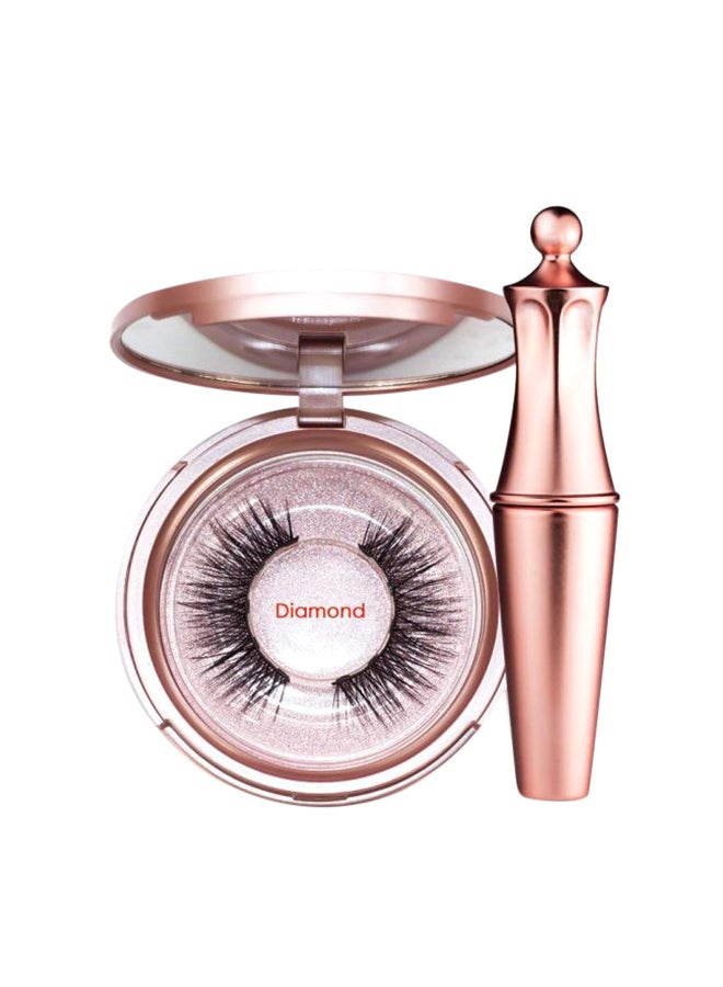 ماجنيتك طقم مكون من رموش مستعارة وقلم تحديد عيون سائل أسود - Image 1