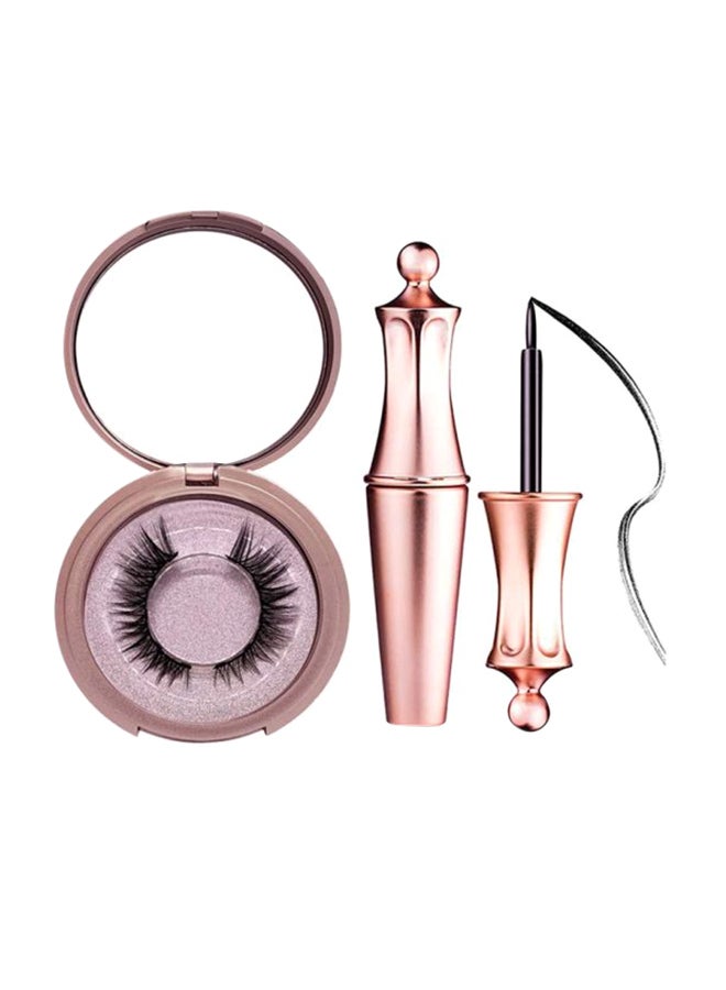 Magnetic - False Eyelashes And Liquid Eyeliner Set Black - Image 1