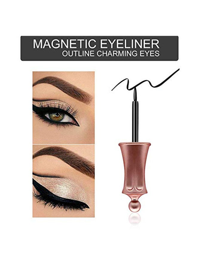 Magnetic - False Eyelashes And Liquid Eyeliner Set Black - Image 1