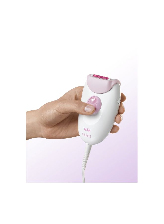 براون جهاز إزالة الشعر الكهربائي أبيض/أرجواني - Image 3