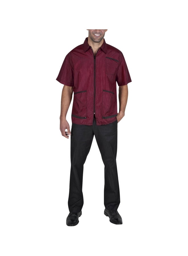 Betty Dain Premier Barber Jacket With Three Pockets Red XL - Image 1