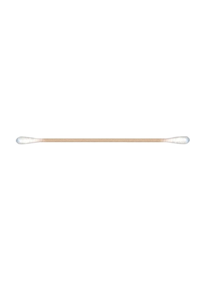 MG Chemicals 100-Piece Double Headed Cotton Swab Sticks Brown/White 6inch  - Image 1