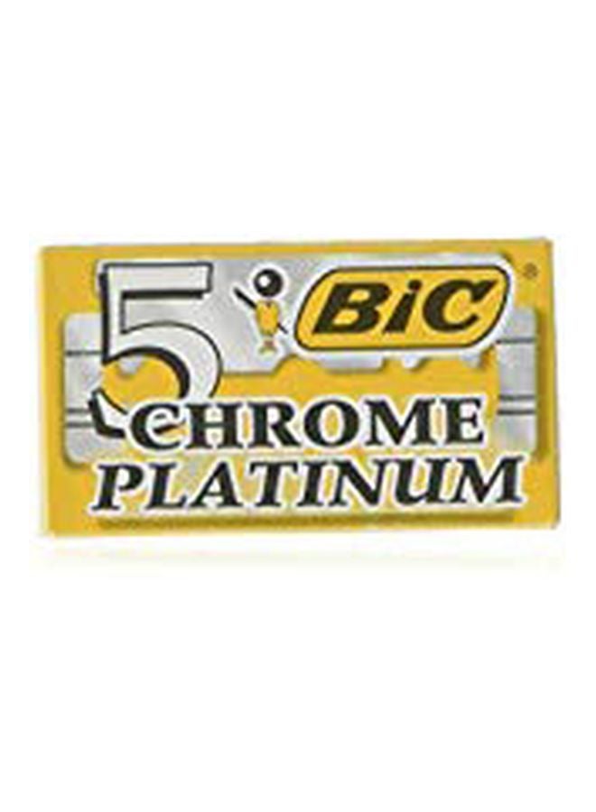 بيك مجموعة شفرات حلاقة بحافة مزدوجة من 10 قطع فضي - Image 2