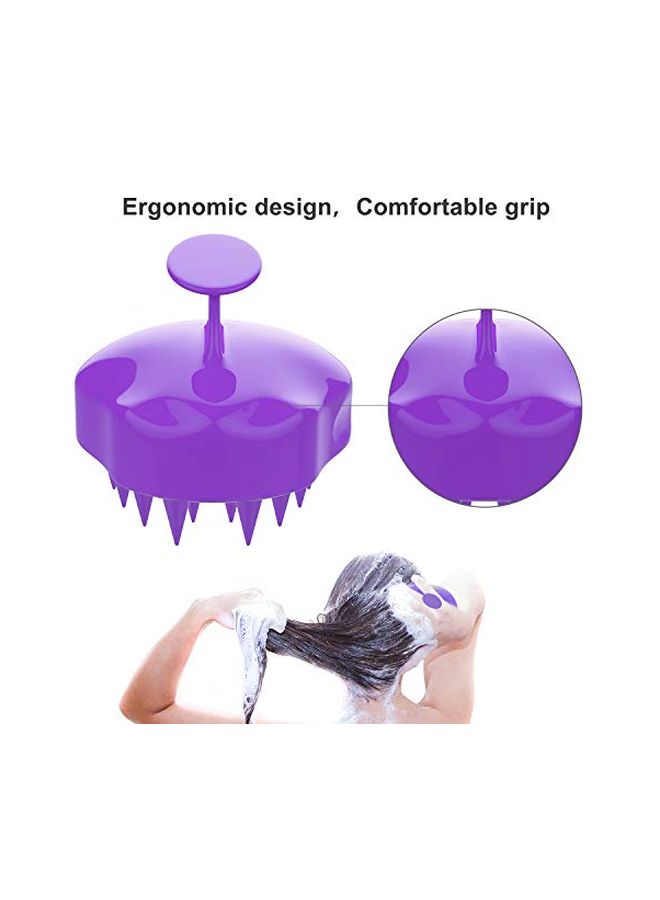 FReatech Shampoo Brush Scalp Massager Purple - Image 2